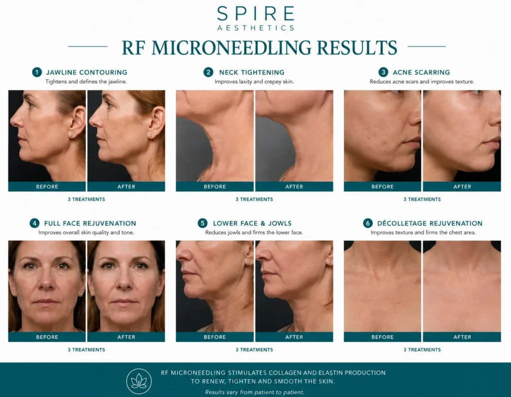 RF Microneedling Skin tightening Westcliff on Sea results