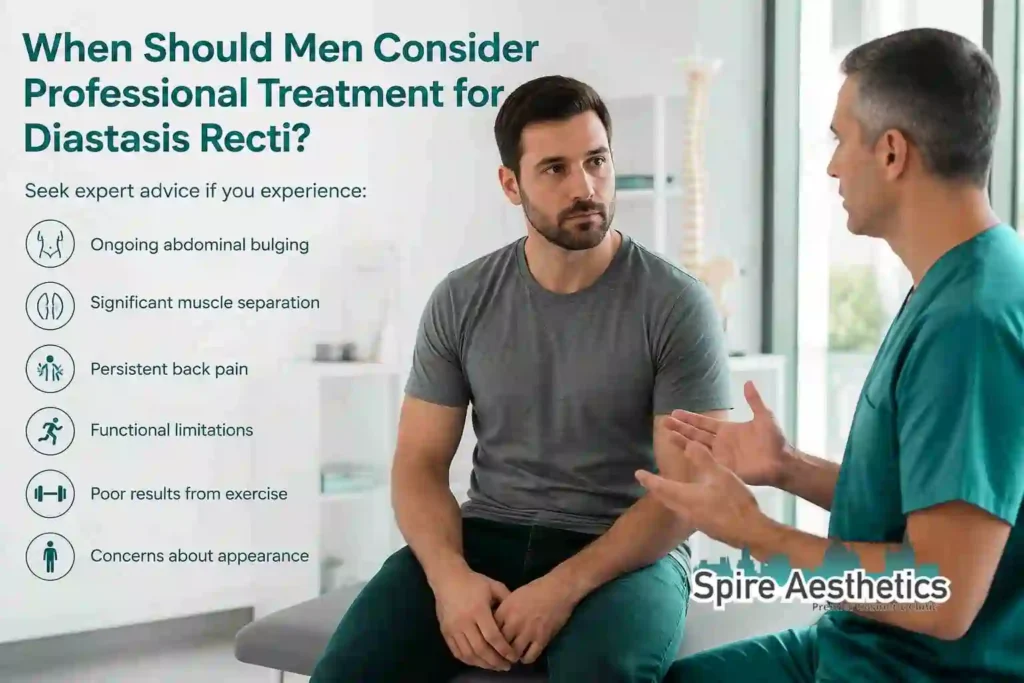 When Should Men Consider Professional Treatment for Diastasis Recti Westcliff on Sea?